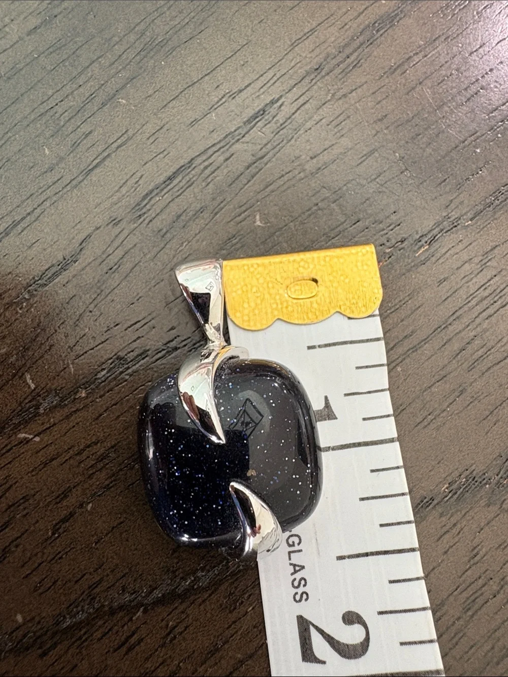 Lia Sophia Black Sparkle Glass & Mother-of-Pearl Double Drop Pendant